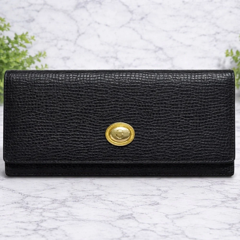 DiorTextured Checkbook Wallet